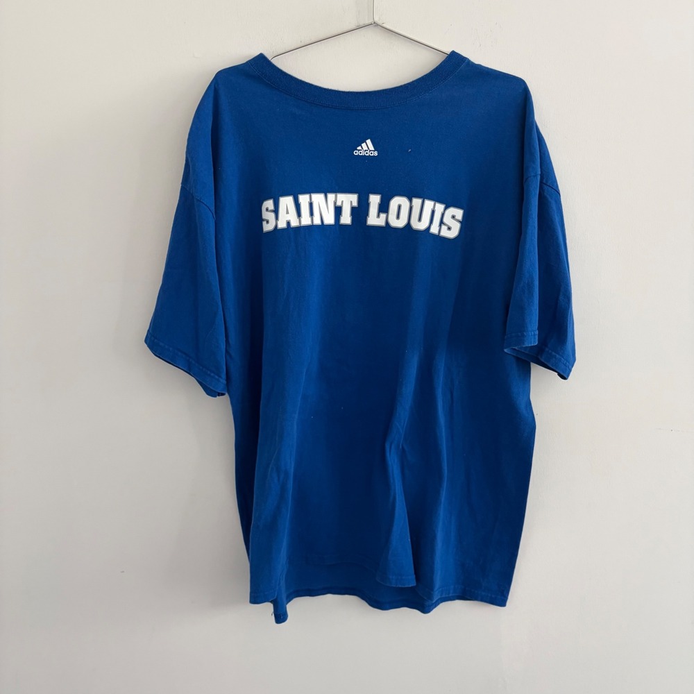 Adidas Saint Louis Billikens Blue Graphic T-Shirt XL NCAA College Mens